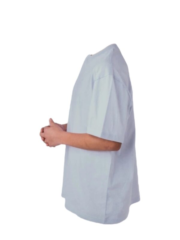 Playera Oversize Blanco 240g - Image 4