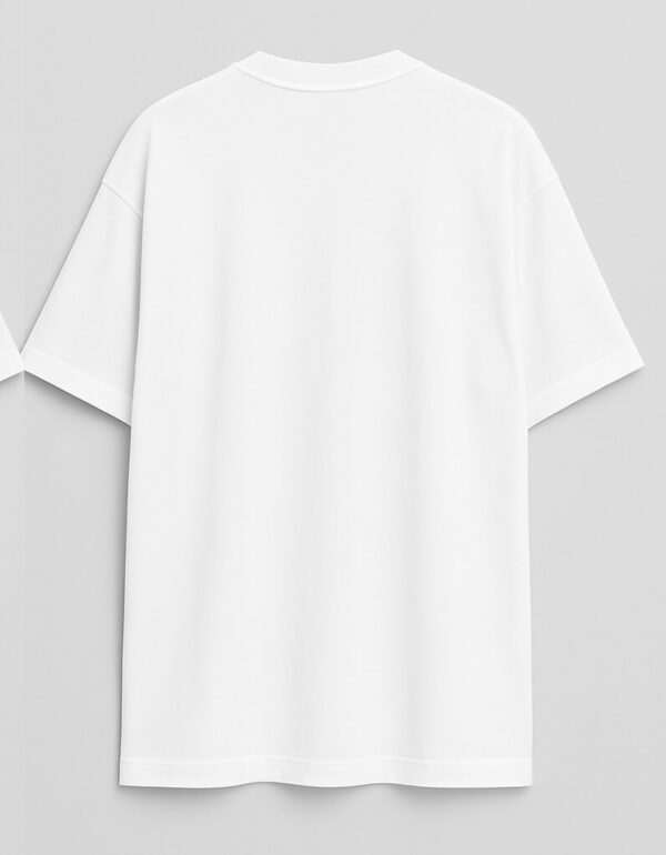 Playera oversize blanco 300g - Image 2