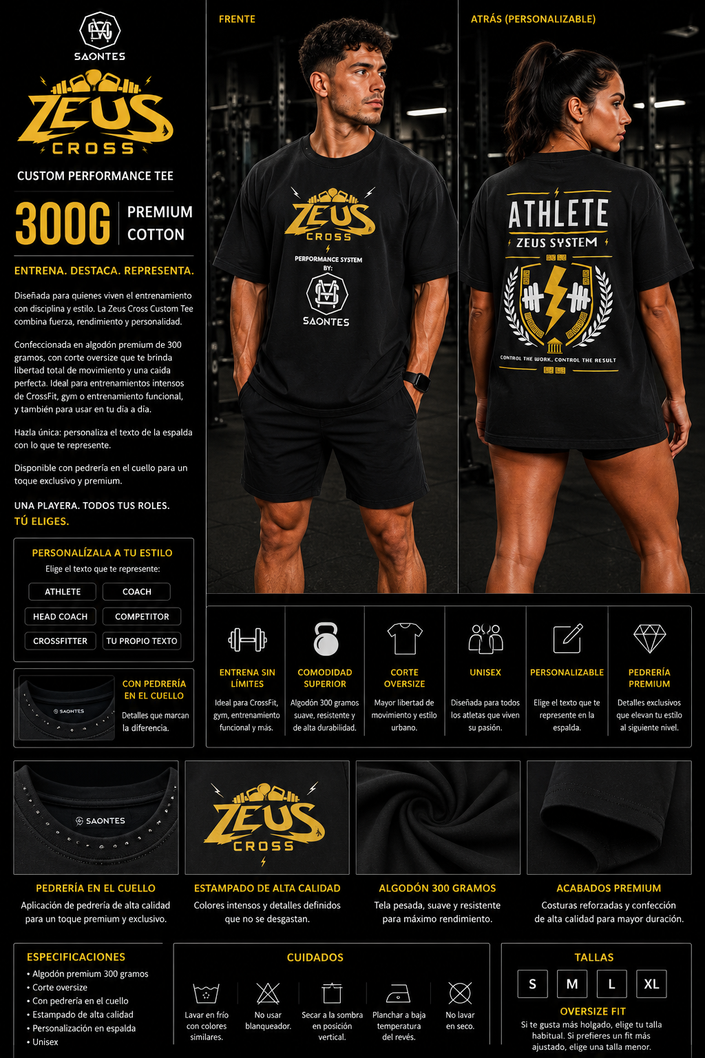 CUSTOM PERFORMANCE TEE | 300G - Image 4
