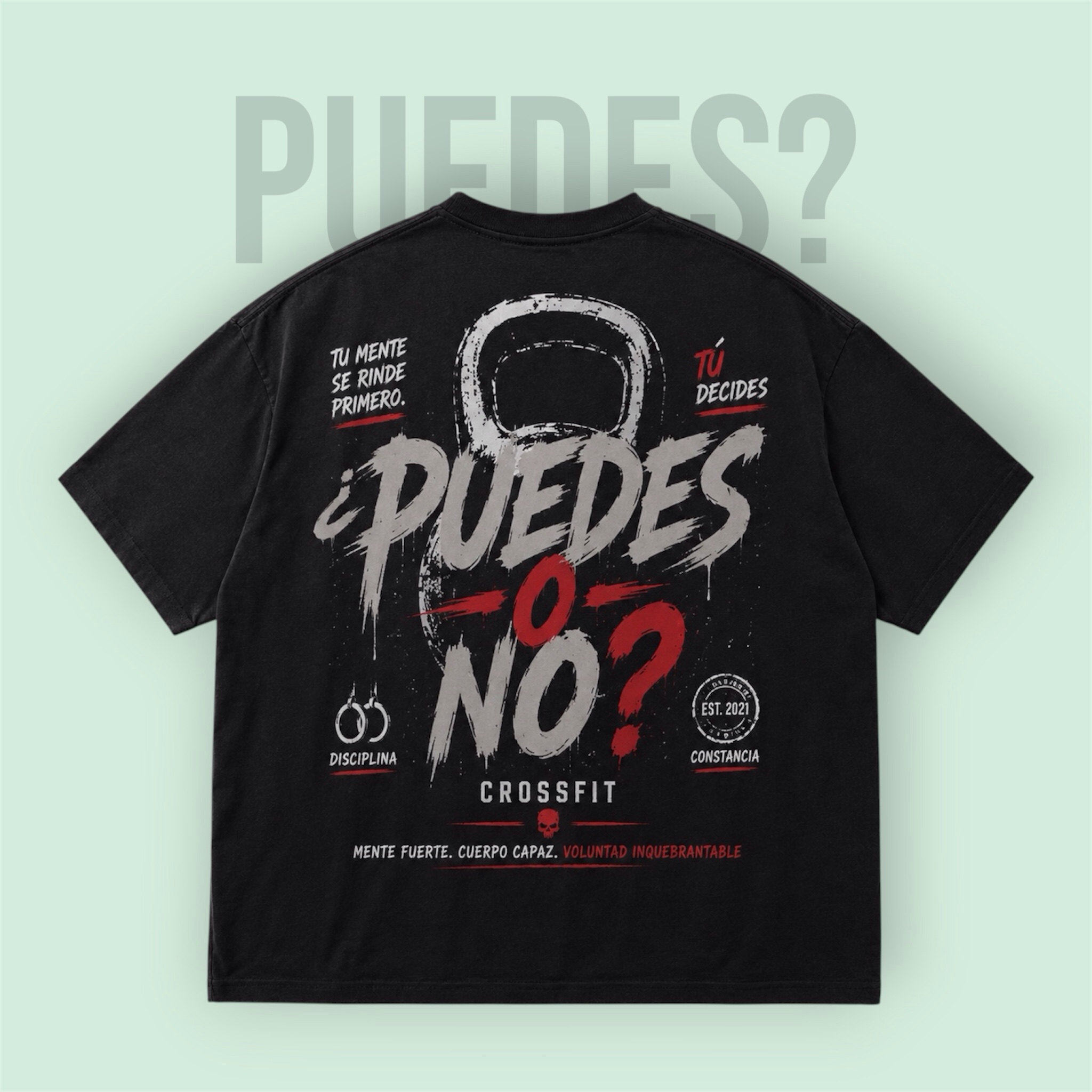 PLAYERA OVERSIZE “¿PUEDES O NO?”